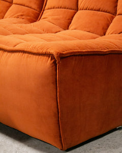 The Juno Modular Six-Piece Sectional in Burnt Orange