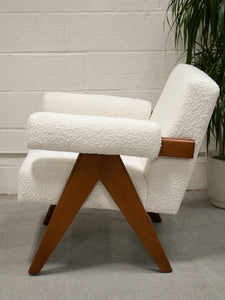 Snowy Lena Armchair