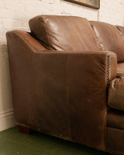 Load image into Gallery viewer, Leather Distressed Sofa
