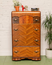 Load image into Gallery viewer, Art Deco Stunning Highboy Dresser
