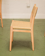 Load image into Gallery viewer, Blonde Woven and Wood Dining Chair
