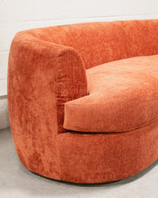 Load image into Gallery viewer, Charlotte Sofa in Rust Velvet
