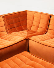 Load image into Gallery viewer, The Juno Modular Six-Piece Sectional in Burnt Orange
