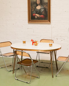 Formica Swirl Dining Table with Leaf