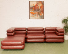 Load image into Gallery viewer, Elodie 4 Piece Modular Sectional in Brown Leather
