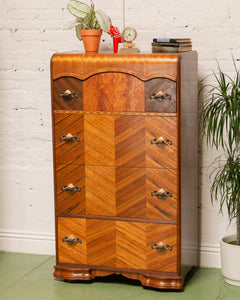 Art Deco Stunning Highboy Dresser