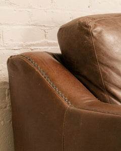 Leather Distressed Sofa