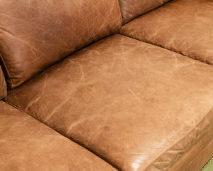 Leather Distressed Sofa