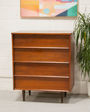 Load image into Gallery viewer, Highboy Sleek 4 Drawer Vintage Dresser
