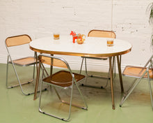 Load image into Gallery viewer, Formica Swirl Dining Table with Leaf
