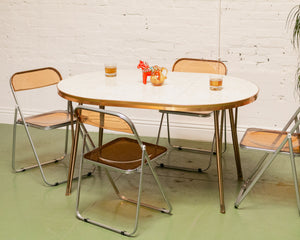 Formica Swirl Dining Table with Leaf