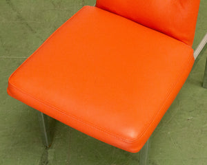 1970’s Tangerine Chrome Dining Chair