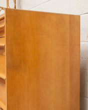 Load image into Gallery viewer, Blond Wood Sleek Sculptural Dresser Highboy
