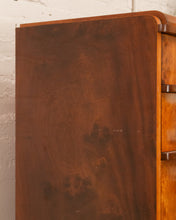 Load image into Gallery viewer, Circa 1930 The Widdicomb Furniture Art Deco Waterfall Edge Burled Walnut Chest of Drawers
