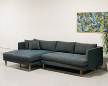 Load image into Gallery viewer, Elisa Blue Sectional Sofa with Chaise
