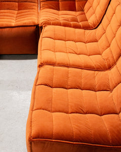 The Juno Modular Six-Piece Sectional in Burnt Orange