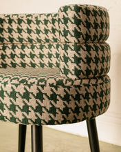 Load image into Gallery viewer, Houndstooth Green Vanity Chair
