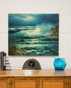 Crashing Waves Hawaii Oil Painting