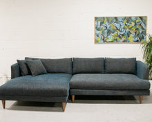 Load image into Gallery viewer, Elisa Blue Sectional Sofa with Chaise
