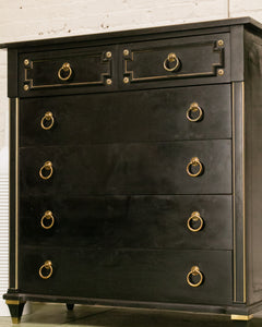 Original Black Chinoiserie Dresser by American of Martinsville