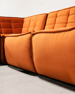 The Juno Modular Six-Piece Sectional in Burnt Orange