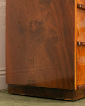 Load image into Gallery viewer, Circa 1930 The Widdicomb Furniture Art Deco Waterfall Edge Burled Walnut Chest of Drawers
