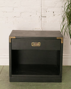 Single Black Campaign Nightstand