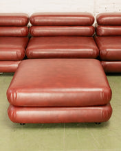 Load image into Gallery viewer, Elodie 4 Piece Modular Sectional in Brown Leather
