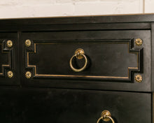 Load image into Gallery viewer, Original Black Chinoiserie Dresser by American of Martinsville
