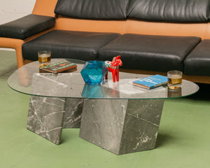 Marble Boomerang Coffee Table