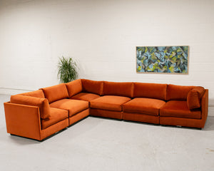 Sebastian 7 Piece Sofa in Rust