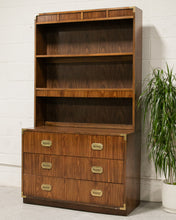 Load image into Gallery viewer, Wide Large Vintage Campaign Shelf Hutch
