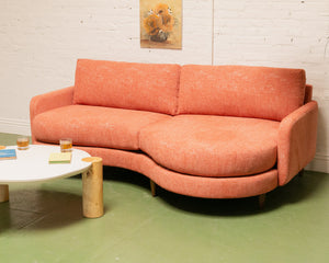 Ramona Sofa in Amadeo Tangerine