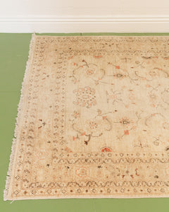 Pakistani Brown Hand Knotted Rug