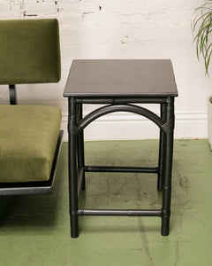 Set of 3 Black Bamboo Nesting Tables