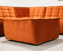 Load image into Gallery viewer, The Juno Modular Six-Piece Sectional in Burnt Orange
