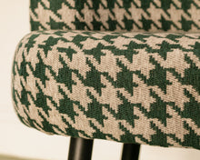 Load image into Gallery viewer, Houndstooth Green Vanity Chair
