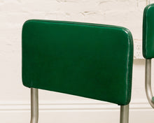 Load image into Gallery viewer, Retro Kelly Green Tubular Chrome Chair
