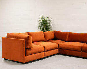 Sebastian 7 Piece Sofa in Rust