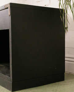 Single Black Campaign Nightstand