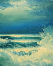 Load image into Gallery viewer, Crashing Waves Hawaii Oil Painting
