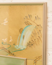 Load image into Gallery viewer, LaBarge Reverse Painted Chinoiserie Mirror
