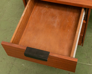 Walnut Restored Executive Mid Century Desk