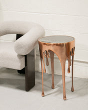 Load image into Gallery viewer, Volcano Drip Side Table in Copper
