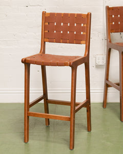 Cora Leather Bar Stool