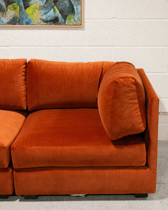 Sebastian 7 Piece Sofa in Rust