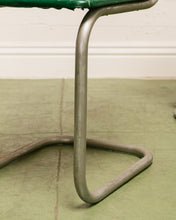 Load image into Gallery viewer, Retro Kelly Green Tubular Chrome Chair
