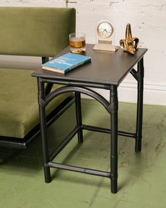 Set of 3 Black Bamboo Nesting Tables