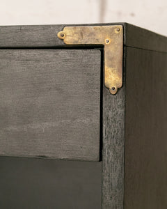 Single Black Campaign Nightstand