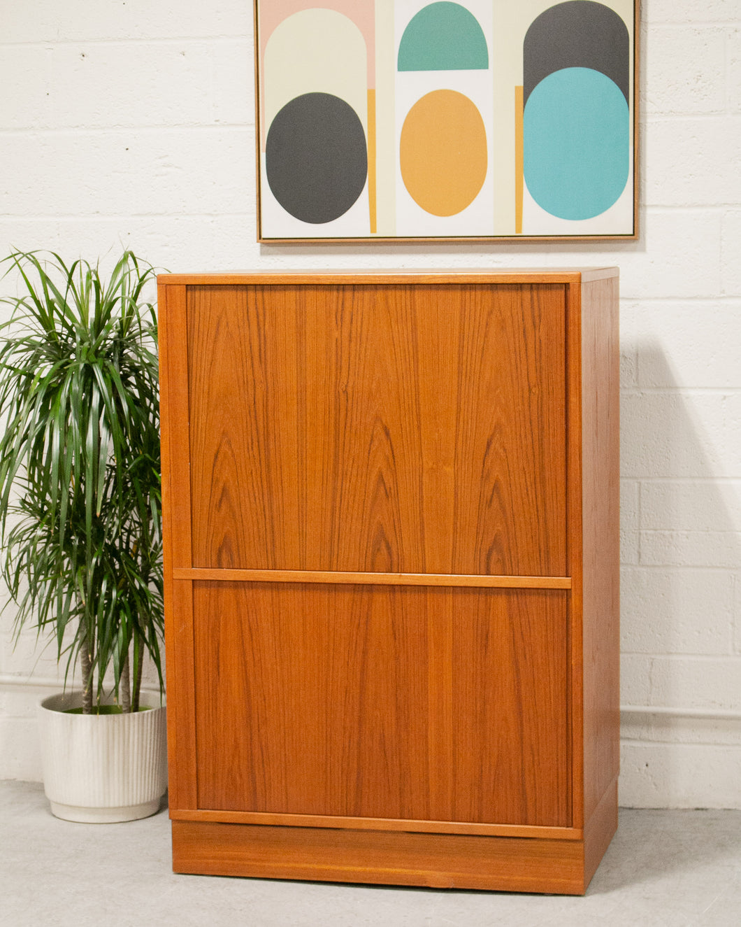 Teak Desk Combo Cabinet